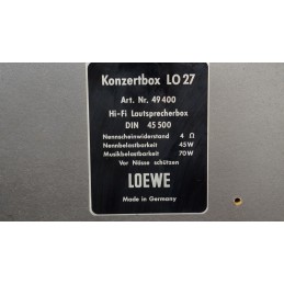 Stoere vintage Loewe Konzertbox LO27 luidsprekers