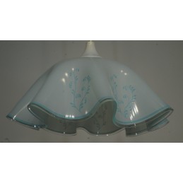 Leuk vintage glazen hanglampje