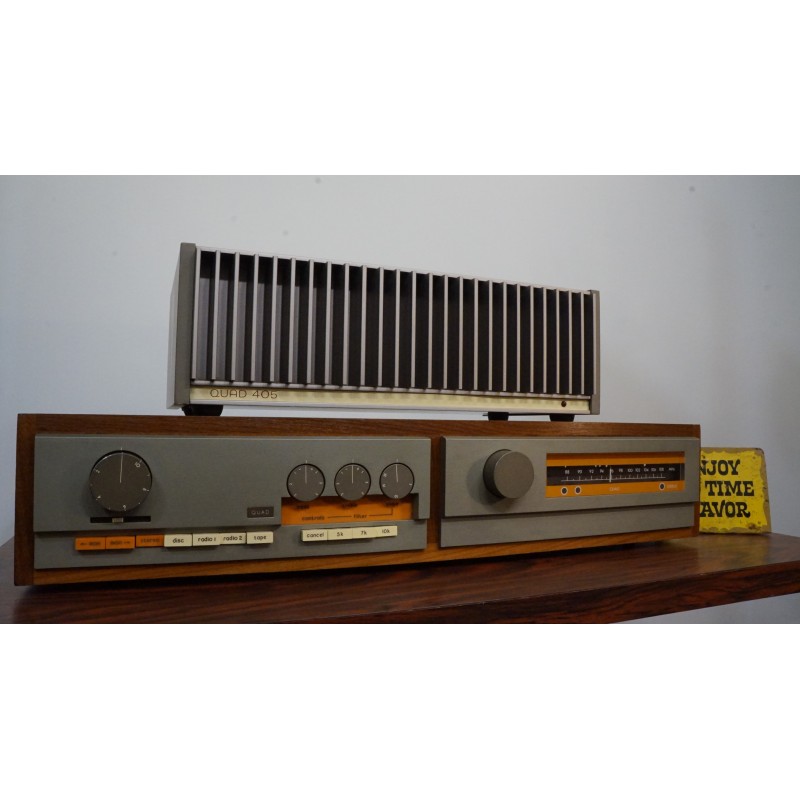 QUAD 405 versterker, 33 voorversterker en FM 3 Tuner - Refurbished QUAD 405 versterker, 33 voorversterker en FM 3 Tuner - Refurbished