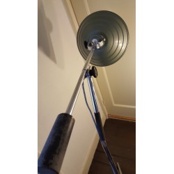 Bijzondere industriele vloerlamp - Hanovia UV lamp - ombouw