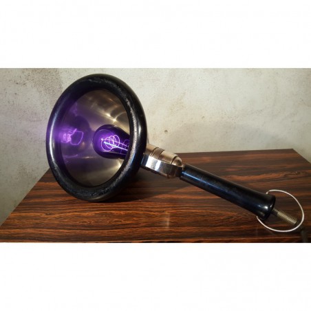 Vintage loop lamp - hand lamp - UV lamp - metaal/hout