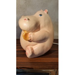 Vintage Nijlpaard nacht lamp - voor liefhebber / kinderkamer