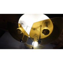 Mooie vintage design plafond-lamp - plexiglas