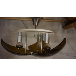 Mooie vintage design plafond-lamp - plexiglas