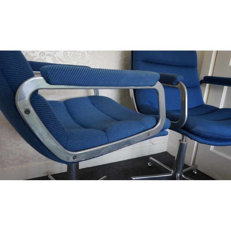 Prachtige Artifort design bureaustoelen - Hartcourt - blauw