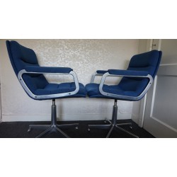 Prachtige Artifort design bureaustoelen - Hartcourt - blauw