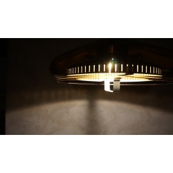 Prachtige vintage hanglamp - plexiglas - aluminium