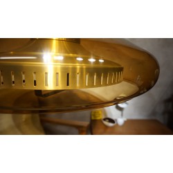 Prachtige vintage hanglamp - plexiglas - aluminium