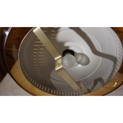 Prachtige vintage hanglamp - plexiglas - aluminium