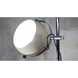 Mooie vintage vloerlamp - bollamp - zandkleur